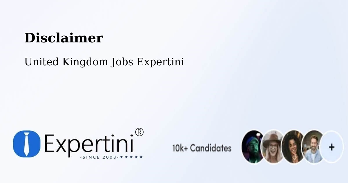 Disclaimer – Bexhill On Sea - United Kingdom Jobs Expertini